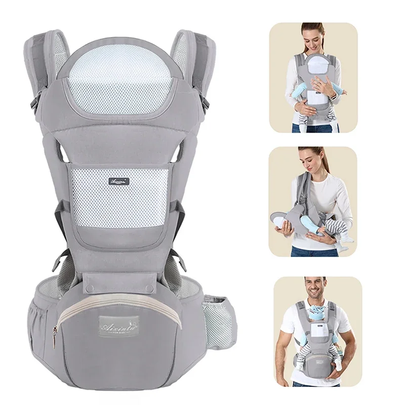 Mochila ergonômica canguru Baby Carrier, Viagem Hipseat, Frente Enfrentando, Envoltório Sling