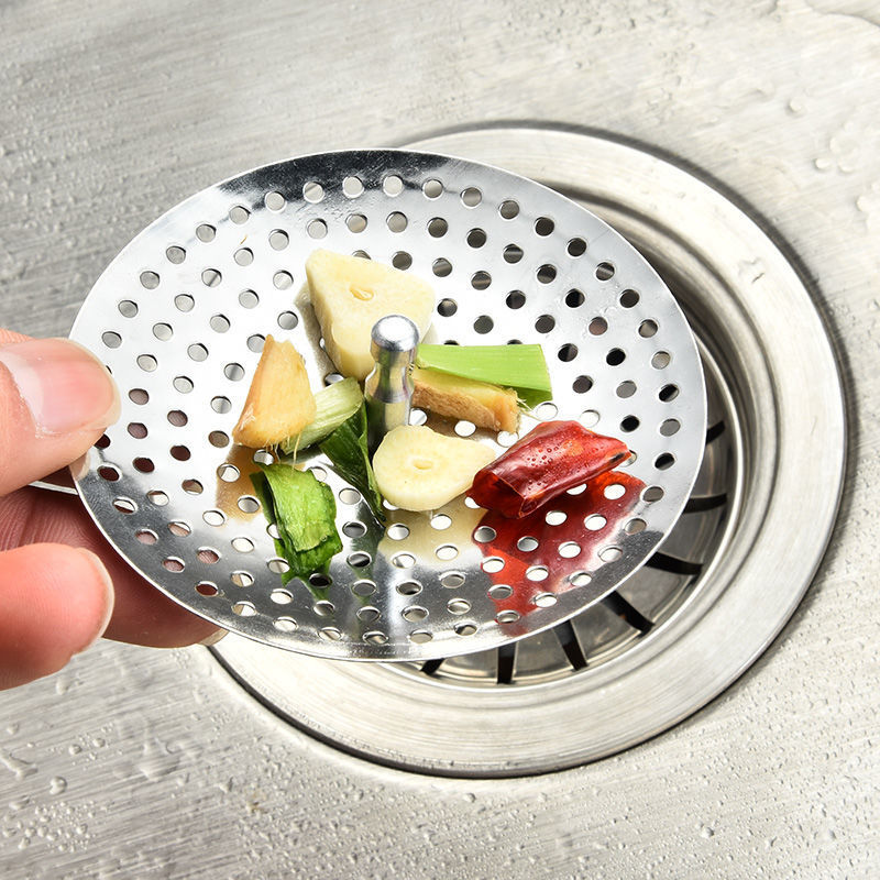 Waschbecken Filter Edelstahl Mesh Leck Bodenablauf Badewanne Haar Catcher Anti-verstopfen Schlacke Sieb für Küche Bad Zubehör