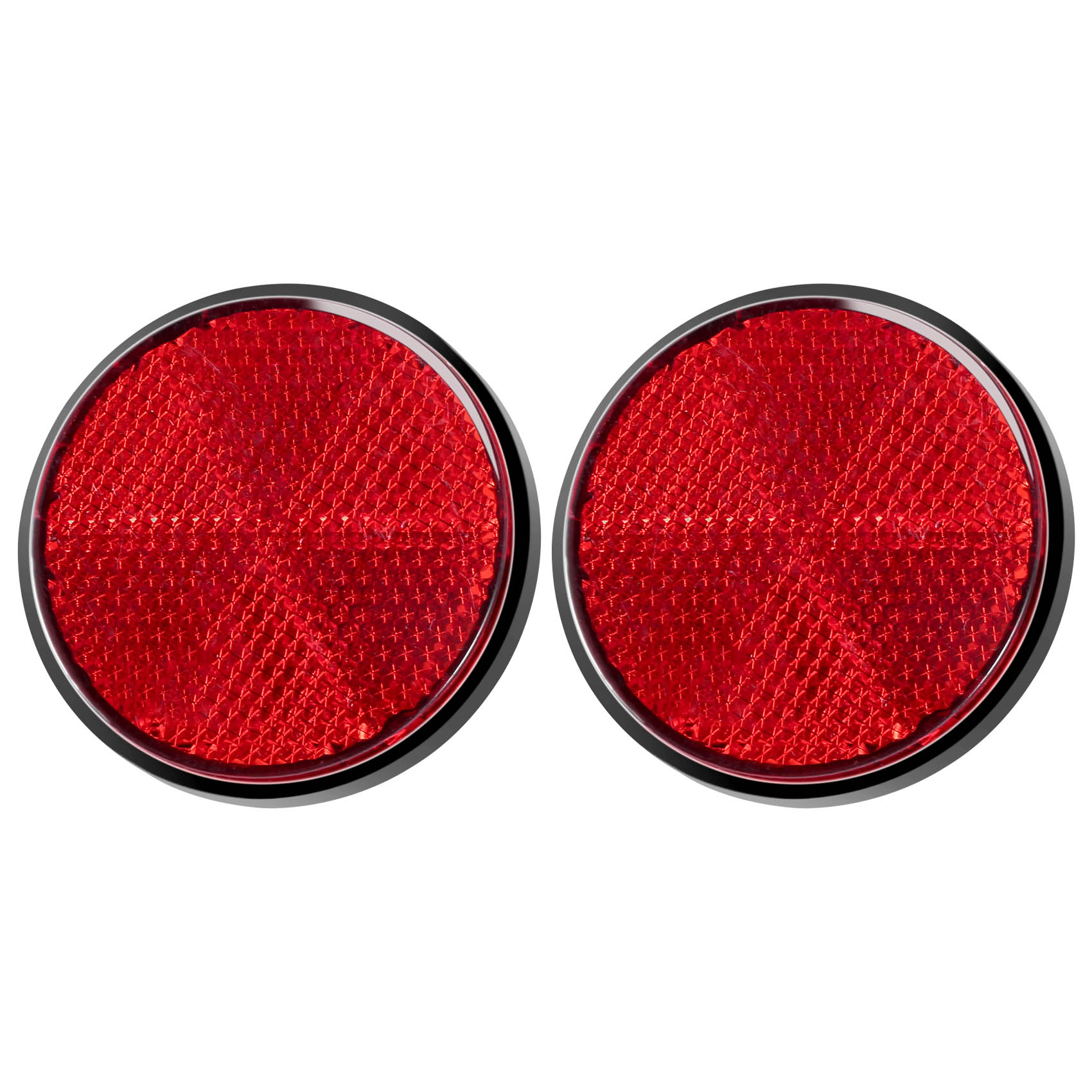 2 szt. Okrągły czerwony reflektor uniwersalny do motocykla ATV 5,6 * 0,8 cm