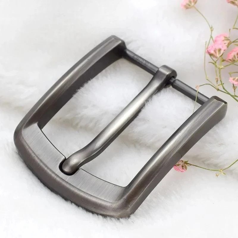 1 peça 40mm fivela de cinto de metal masculino barra de salto laser pino fivela de couro artesanato cintura cabeça cinto cinta webbing peças acessórios