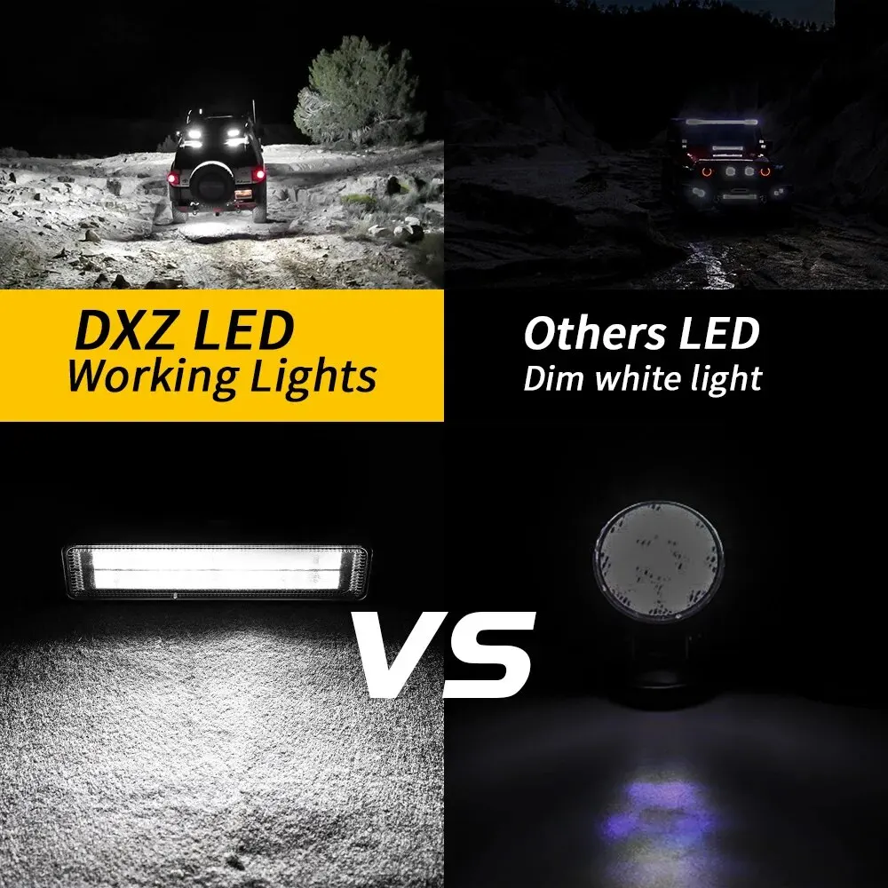 Barre lumineuse de travail à LED, lampe d'inondation, conduite, antibrouillard, tout-terrain, Ford, Toyota, SUV, faisceaux versiled, nouveau, 28LED, 84W, 9-80V