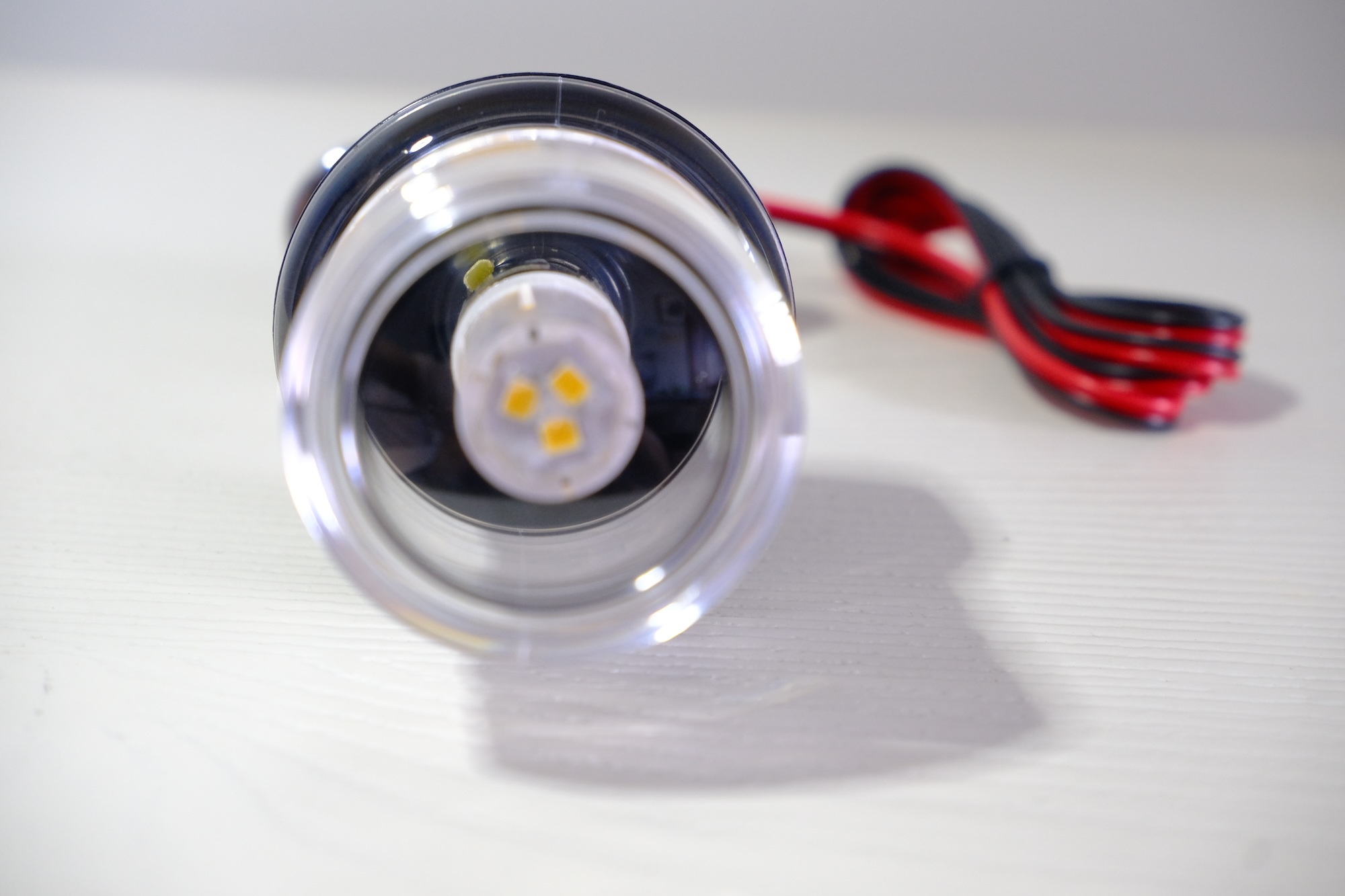Luz LED de navegación para yate, luz de señal de navegación para yate, impermeable, plegable, blanco puro, 12 ~ 24V