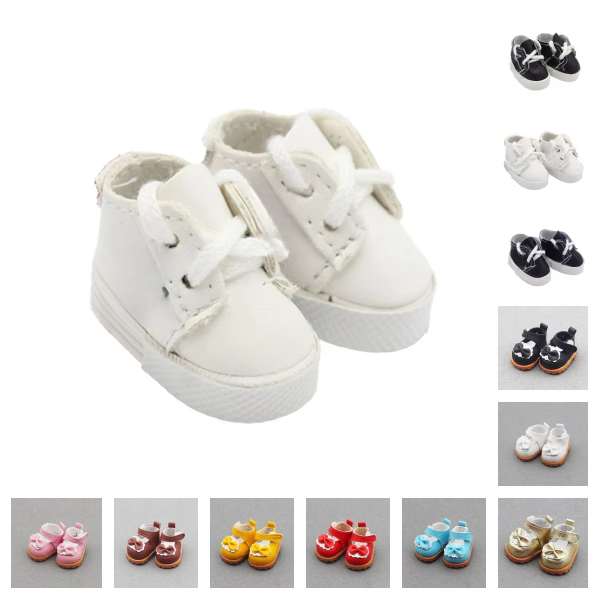 17cm Mini Plush Doll'S Clothes Outfit Accessories For Korea Kpop Exo Labubu Idol Princess shoes casual sneakers Clothing Gift