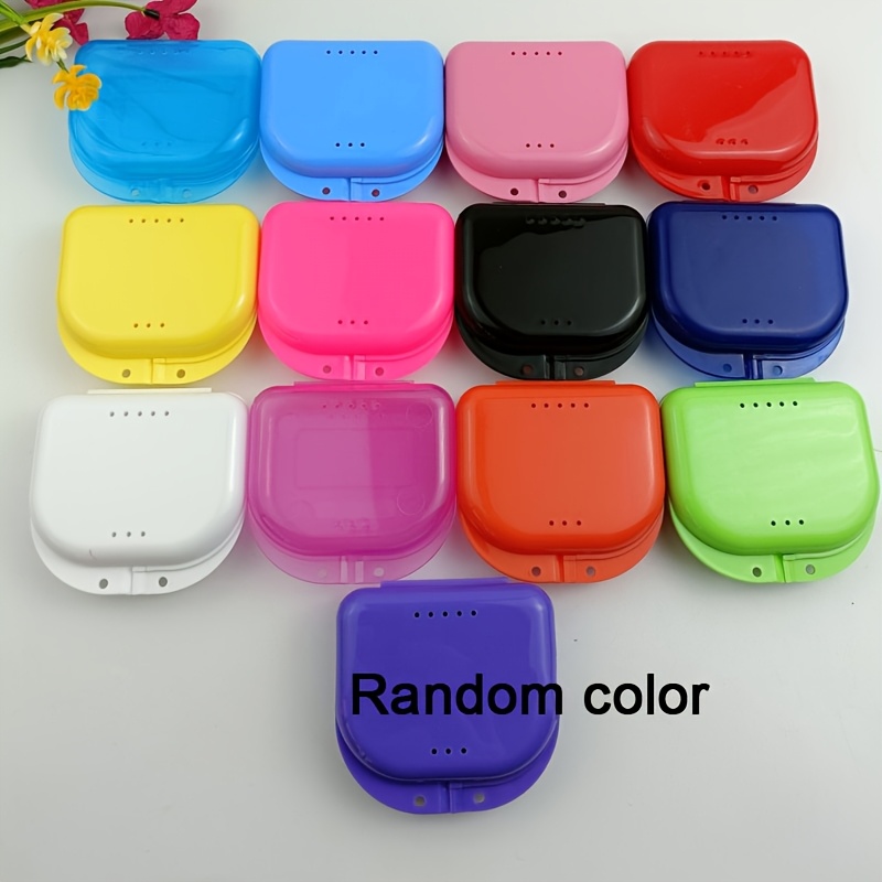 5/10Pcs Denture Bath Storage Box Fake Teeth Orthodontic Retainer Case Mouth Guard Container Plastic Organizer Oral Hygiene Tools