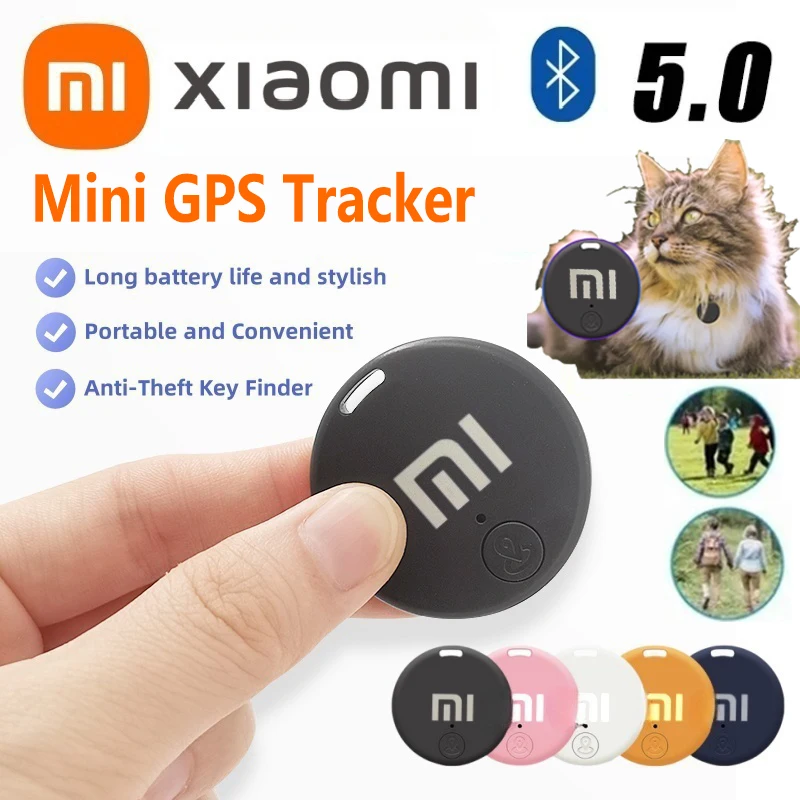 Мини GPS-трекер Xiaomi Bluetooth 5,0, устройство против потери, детская сумка для домашних животных, кошелек с отслеживанием IOS Android, умный локатор, аксессуар