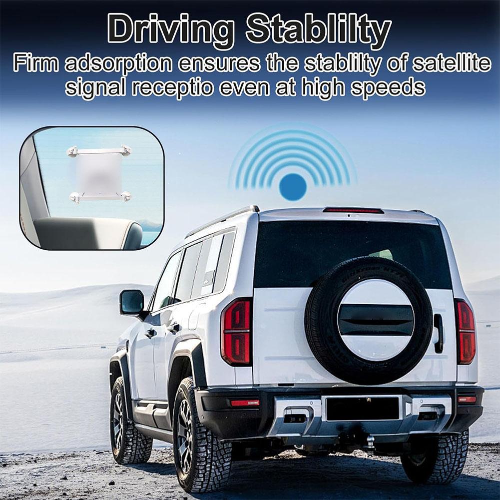 Para starlink mini ventosa de teto solar montagem em carro ajuste flexível com quatro bases de ventosa suporte de ventosa de carro estável