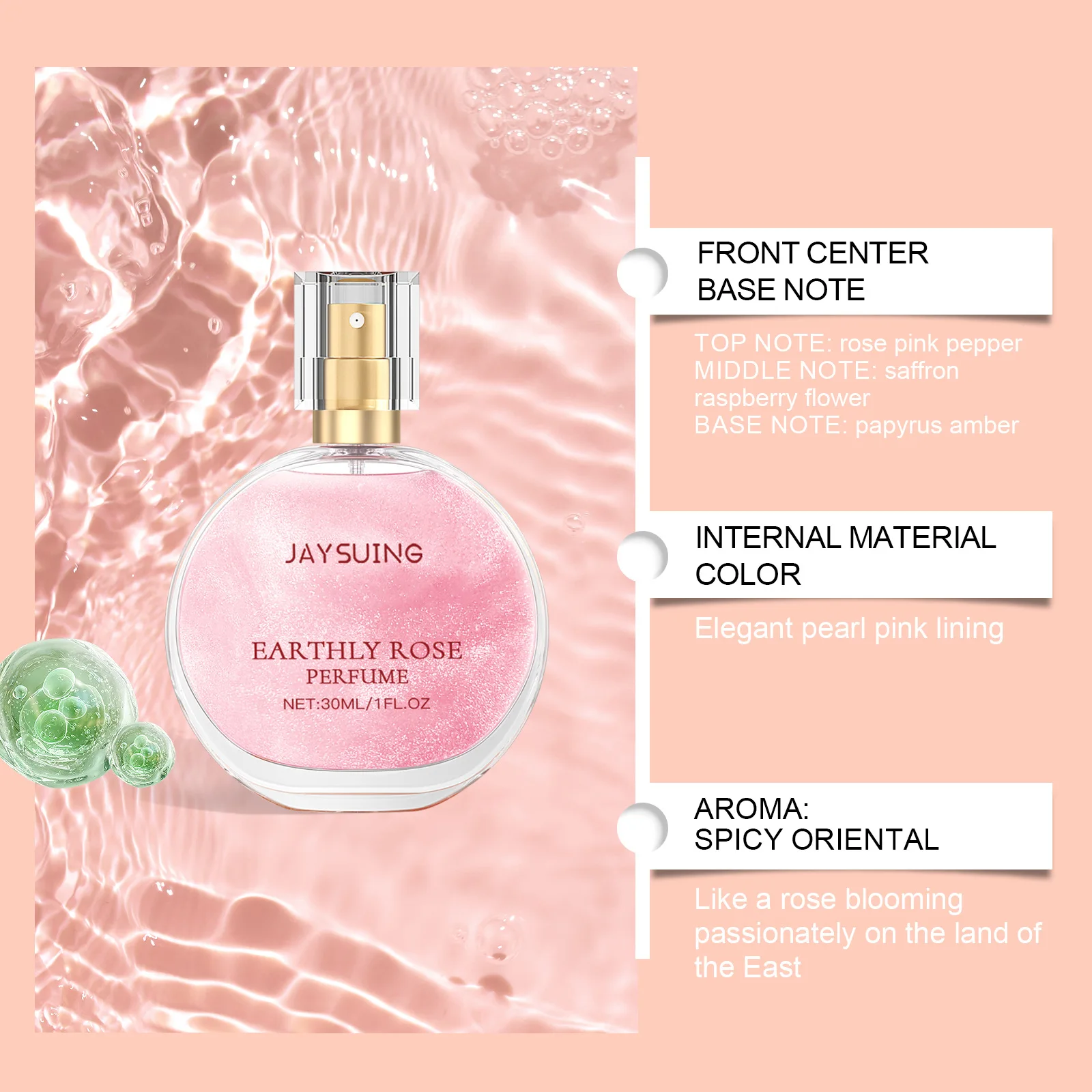 Parfüm Damen Langanhaltender Enchanter Rose Blumenduft Körpersprays Befeuchten Frischer Duft Haut Deodorant Pheromonparfums