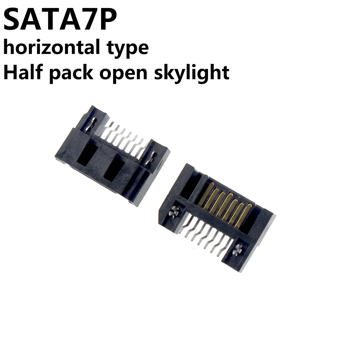 5/2pcs DIY SATA Interface Socket SSD Solid State Drive Seat 7+15P 7P15P DIP STRAIGHT BEND 22PIN Male Sata Connector