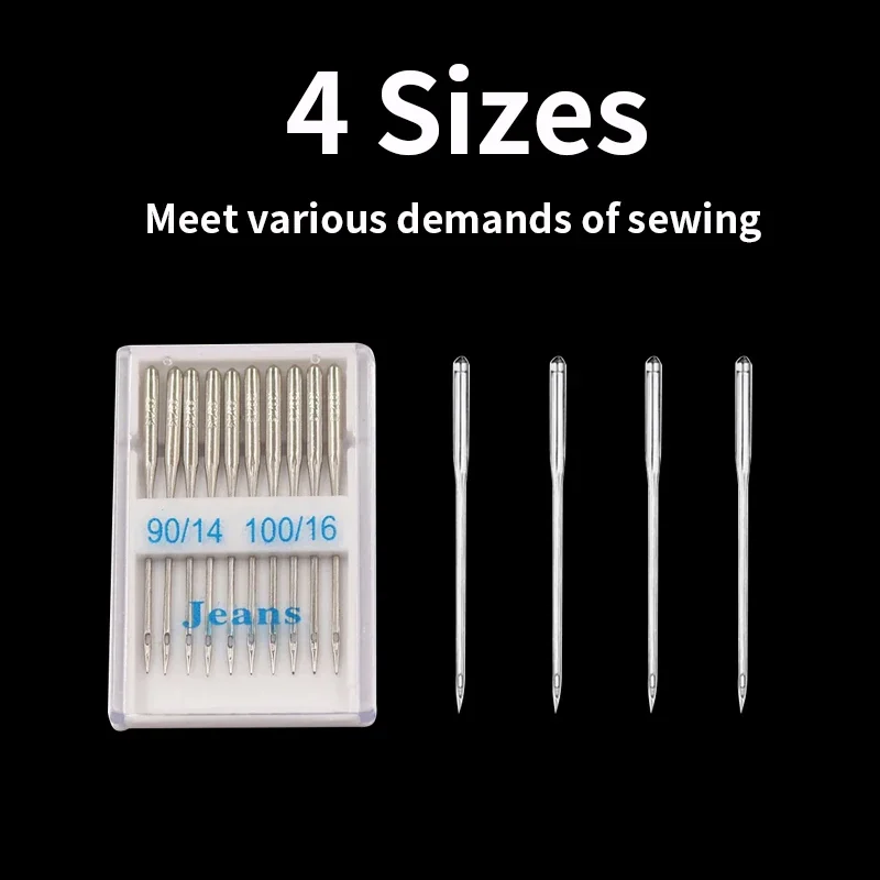 20 stks Naaimachine Naalden Jeans Universele Regelmatige Punt Naalden Balpen Hoofd voor Thuis Naaimachine Levert