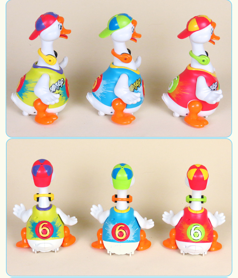 Robot Duck toy Interactive Dancing Duck Electronic Singing Cute Pet Toys Walk With LED For Children Birthday Gifts