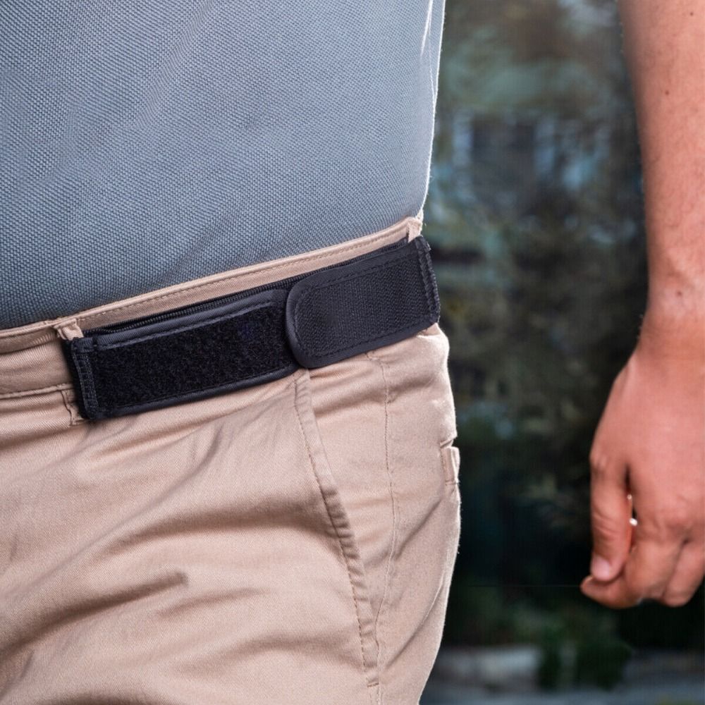 Cinturón elástico sin hebilla para hombre, cinturón ultrasuave, cómodo y elegante, Unisex