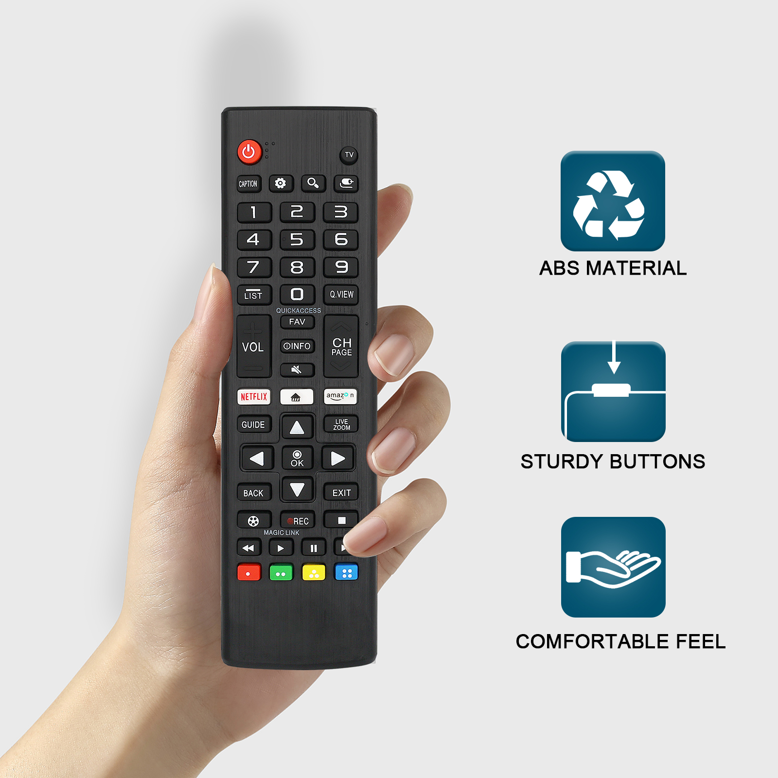Compatible con -Lg- Control remoto de TV (todos los modelos) para todos los Smart Tv Lcd Led 3D Akb75375604 Akb75095307 Akb75675304 Akb75095308