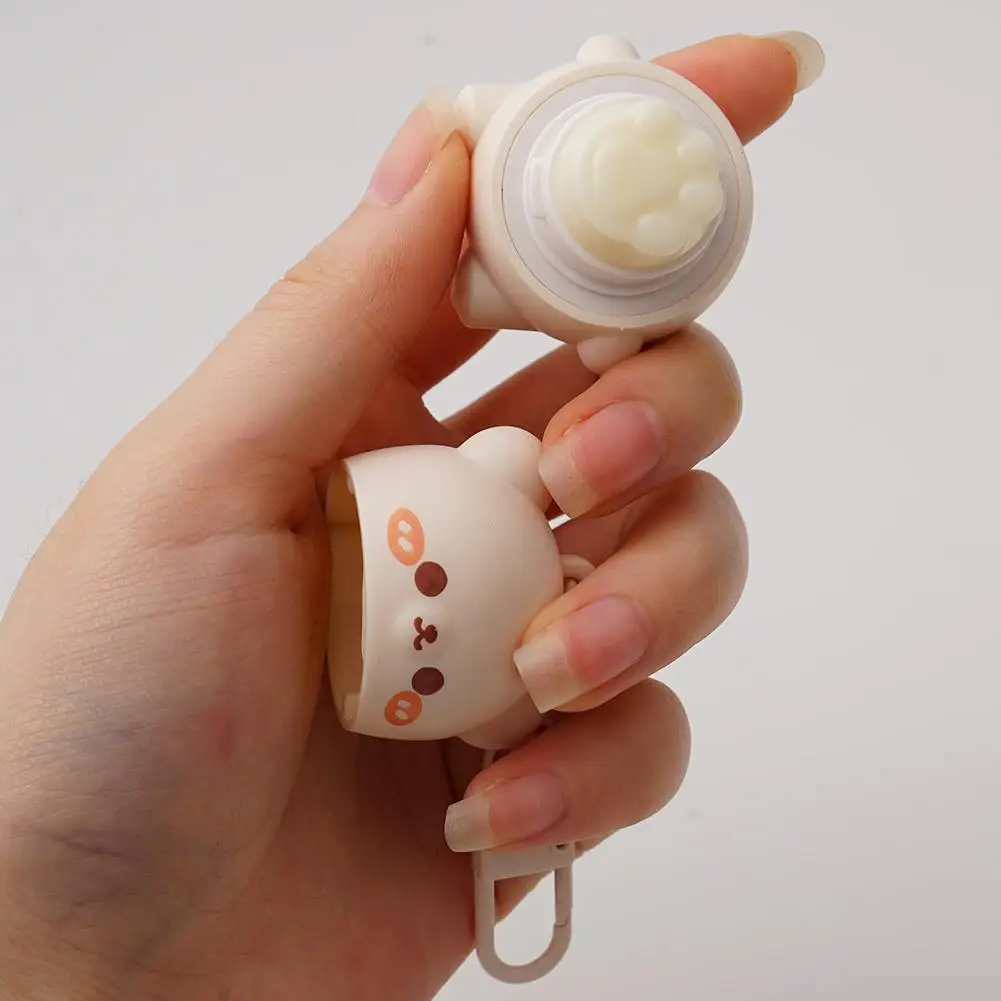 Cute Little Bear Lip Balm para crianças, hidratante, anti-seco crack, Fade Lip Lines, batom, bebê disponível cuidados