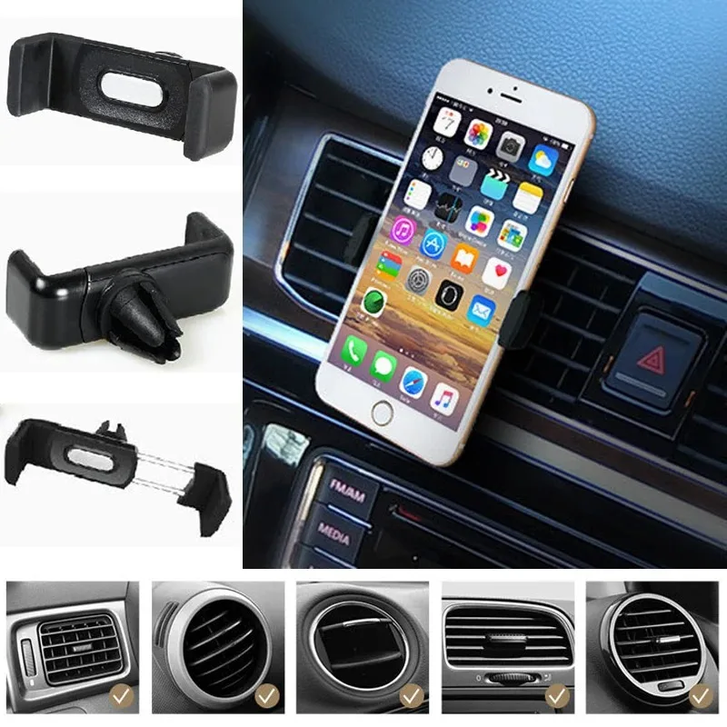 1/2pcs รถมินิผู้ถือโทรศัพท์ Air Vent Mount หมุนได้ 360 องศา Simple Navigation Bracket Universal Auto ขาตั้งโทรศัพท์