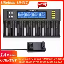 Liitokala Lii-S12 Lii-PD4 Lii-PD2 NiMH LiFePO4 리튬 이온 3.7V 1.2V 26650 14500 26700 18350 AA AAA 용 스마트 18650 배터리 충전기