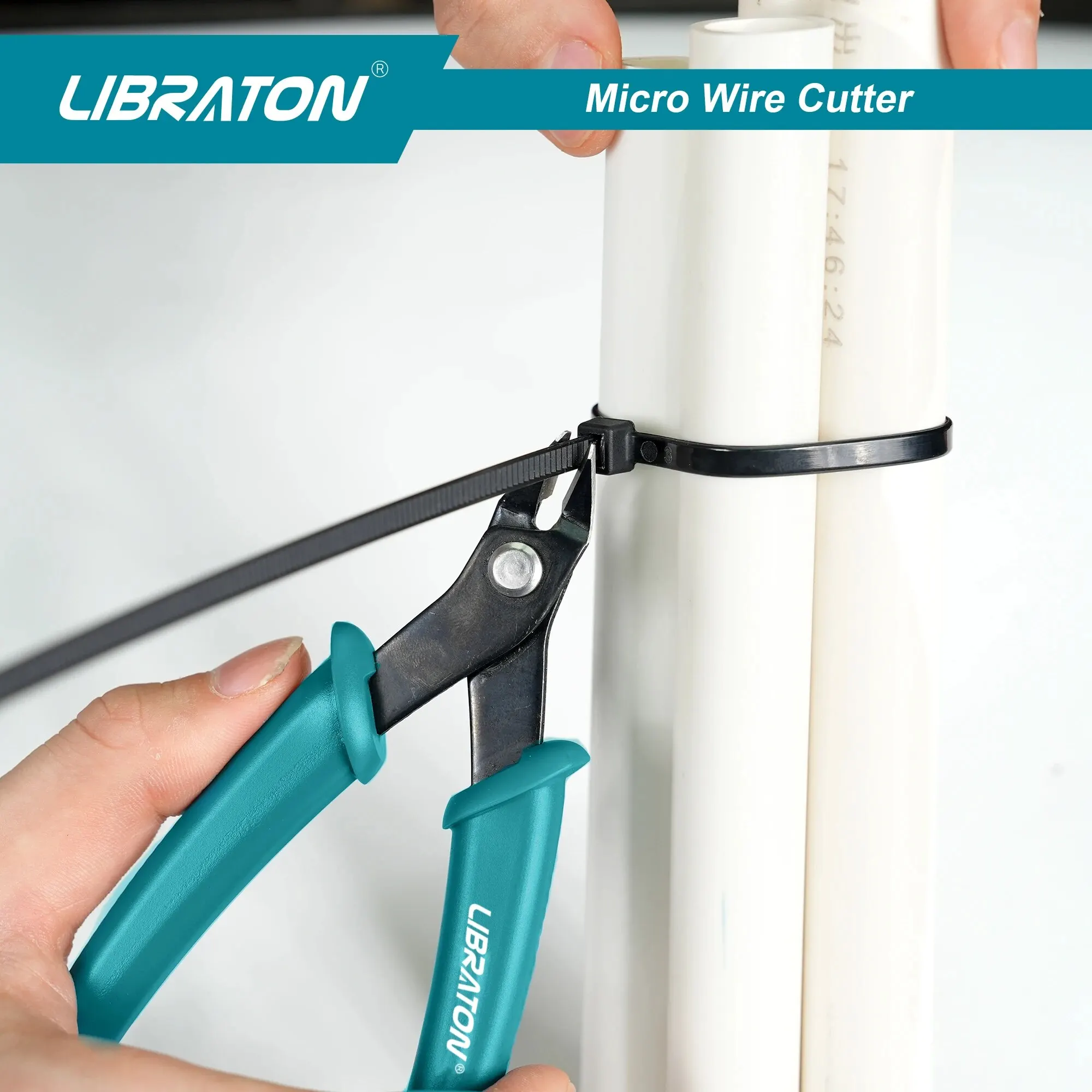 LIBRATON เครื่องตัดลวดไมโคร Precision Electronics Flush Cutter และคีมตัดด้านข้าง Clean Cut สําหรับชุดโมเดลเครื่องประดับ