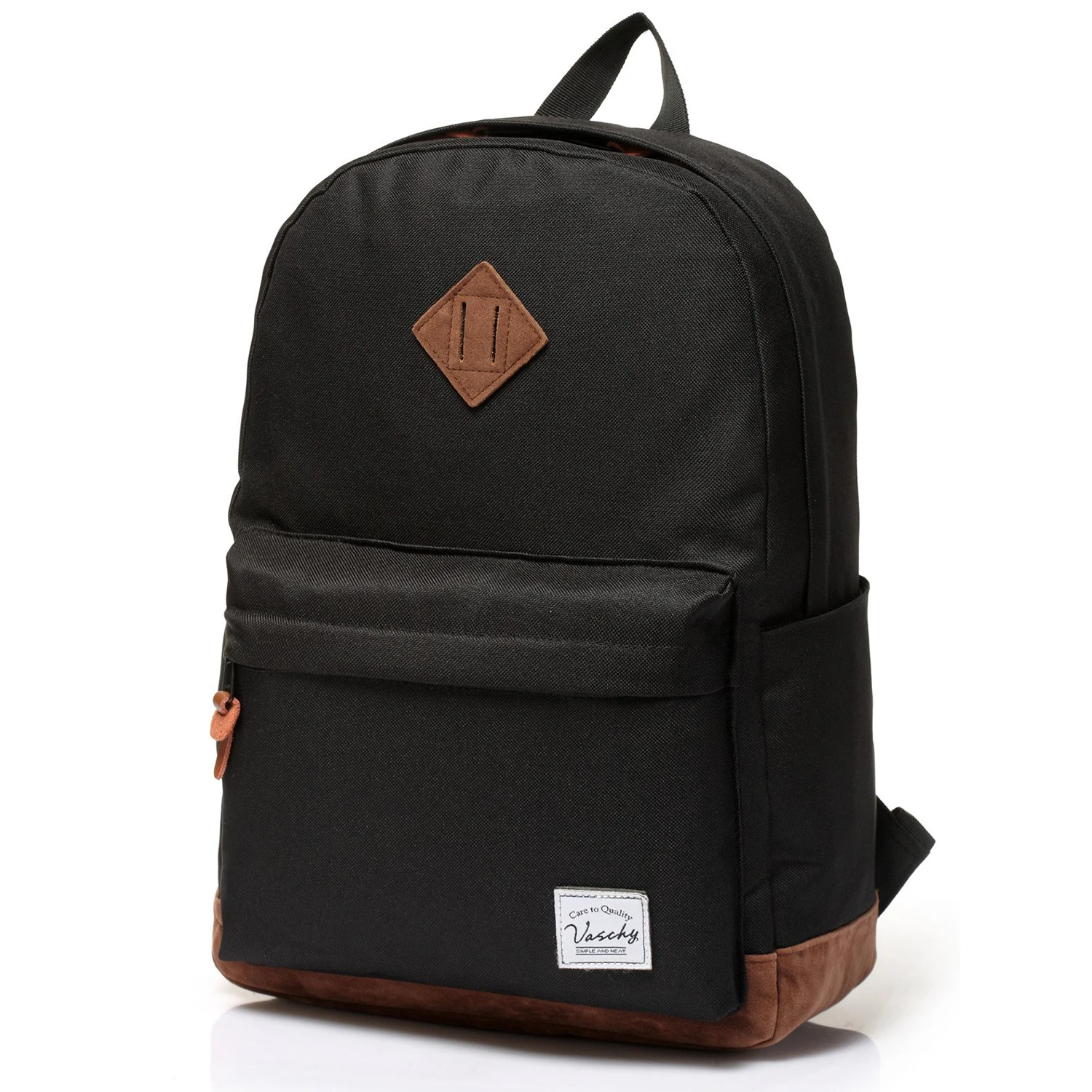 Backpack for Men Women,VASCHY Classic Water-resistant Lightweight Travel School Backpack Casual Daypack