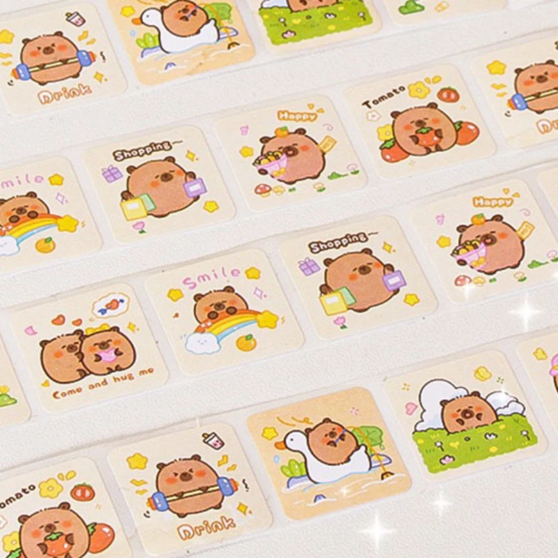 300 stuks Capibara Seal sticker Leuke cartoon Capybara decoratieve rolsticker