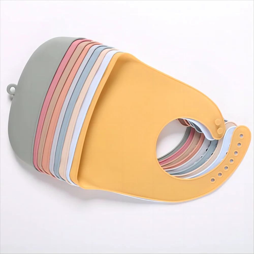 1/2pcs ซิลิโคนเกรดอาหารเด็กกิน Bibs ทําความสะอาดง่ายเด็ก Bibs Drool ผ้าขนหนูกันน้ําเด็กซิลิโคน Drool Bibs