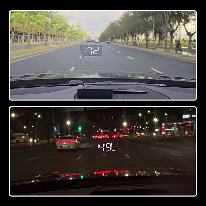 Xiaomi-velocímetro de coche HUD, pantalla frontal, medidor de velocidad Digital, proyector de parabrisas, vehículos, camiones, accesorios electrónicos para automóviles
