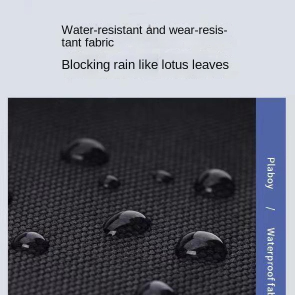 Vielseitiger 15-Zoll-Rucksack, trendige schwarz-graue Oxford-Stoff-Computertasche, waschbare Reisetasche, Unisex-Computertasche