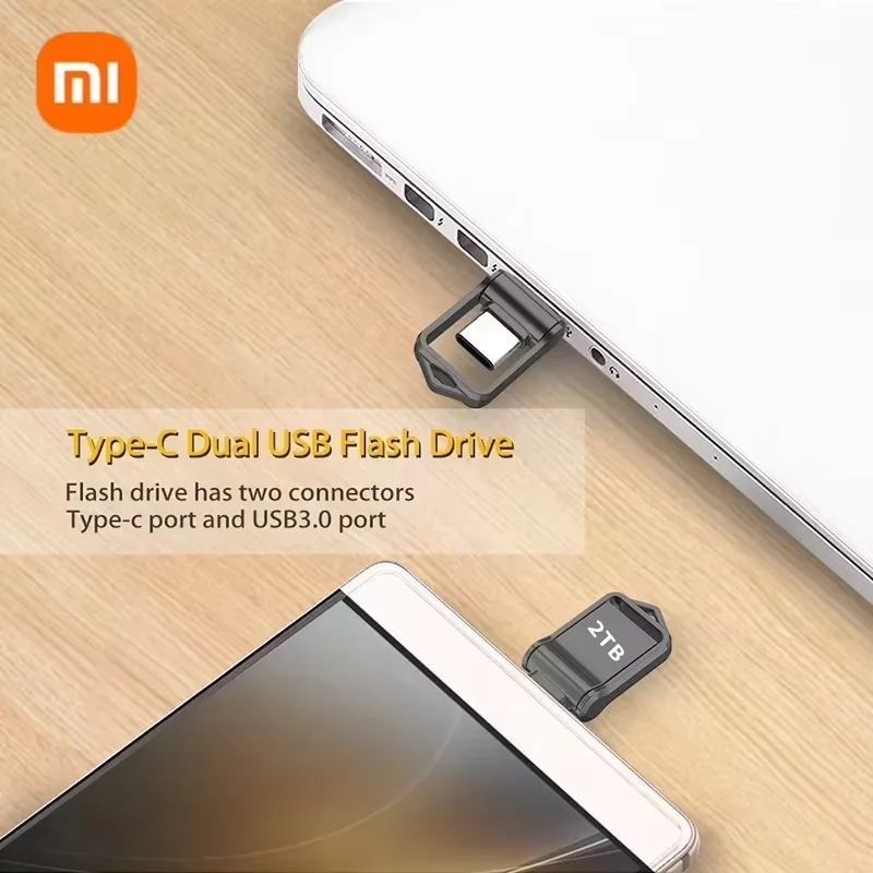 Xiaomi 2TB Metal Flash Drive USB 3.2 Super High Speed Transfer U Disk Drive Waterproof Type C Disk Dual-Use Flash Memory Stick