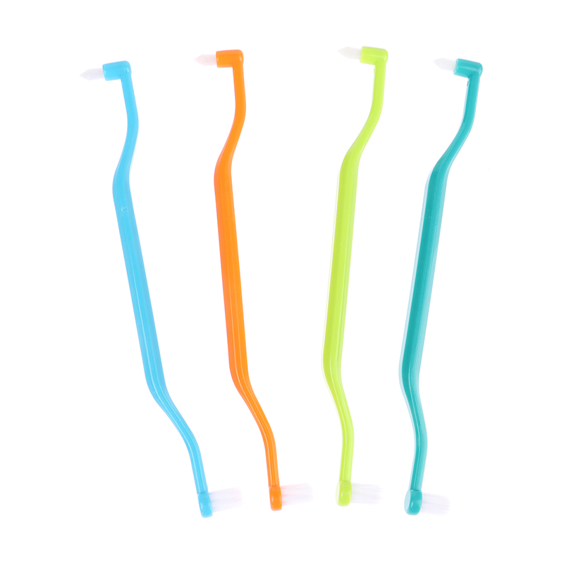 Cepillo de dientes de ortodoncia de doble cabeza, cerdas suaves, cepillo de dientes de sabiduría, cepillos interdentales, limpieza Oral