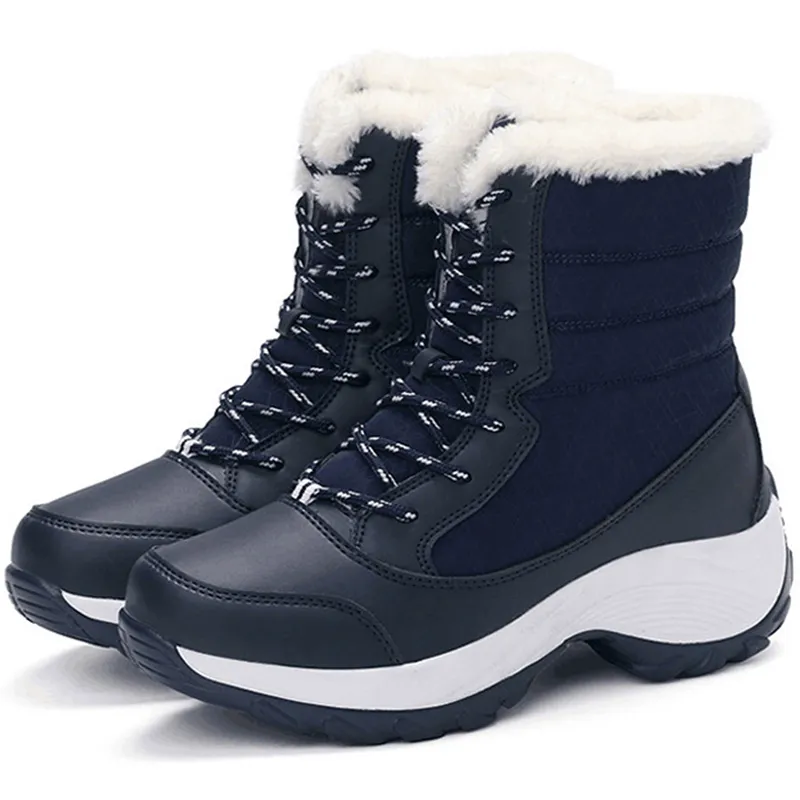 Femmes bottes bottines légères plate-forme chaussures pour femmes talons hiver Botas Mujer garder au chaud neige chaussures d'hiver femme Botines