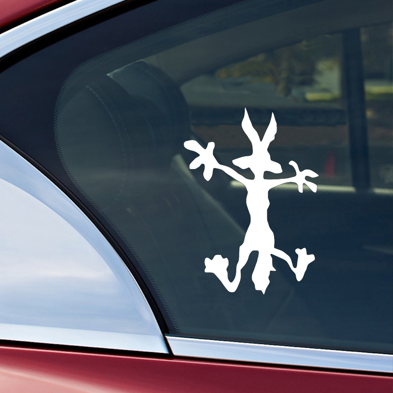 ワイリー E コヨーテ デント修正車デカールステッカー壁に当たるデカール車トラックカースタイリングカーアクセサリー Pegatinas パラコシェ