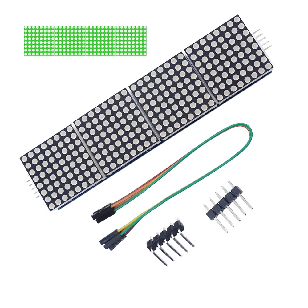HZWDONE MAX7219 Dot Matrix Module Controle Enkele Chip Microcomputer Module 4-in-1 Display 5P Lijn