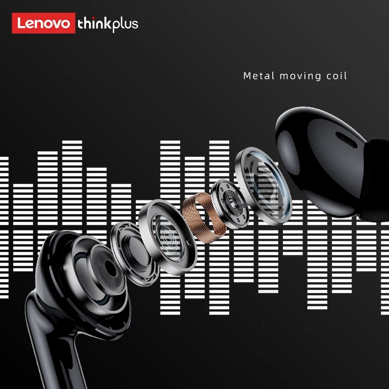 Lenovo Thinkplus XT88 หูฟังบลูทูธในหูพร้อมไมโครโฟนคู่, ลดเสียงรบกวนสเตอริโอ, หูฟังสัมผัสเบสไฮไฟ