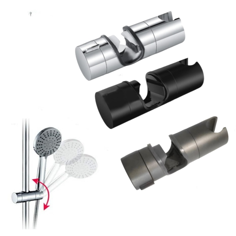 Vervanging Handdouche Beugel voor Slide Bar 18-25 MM Verstelbare Rail Douchekop Houder Vervanging 360 Rotatie Sproeier houder