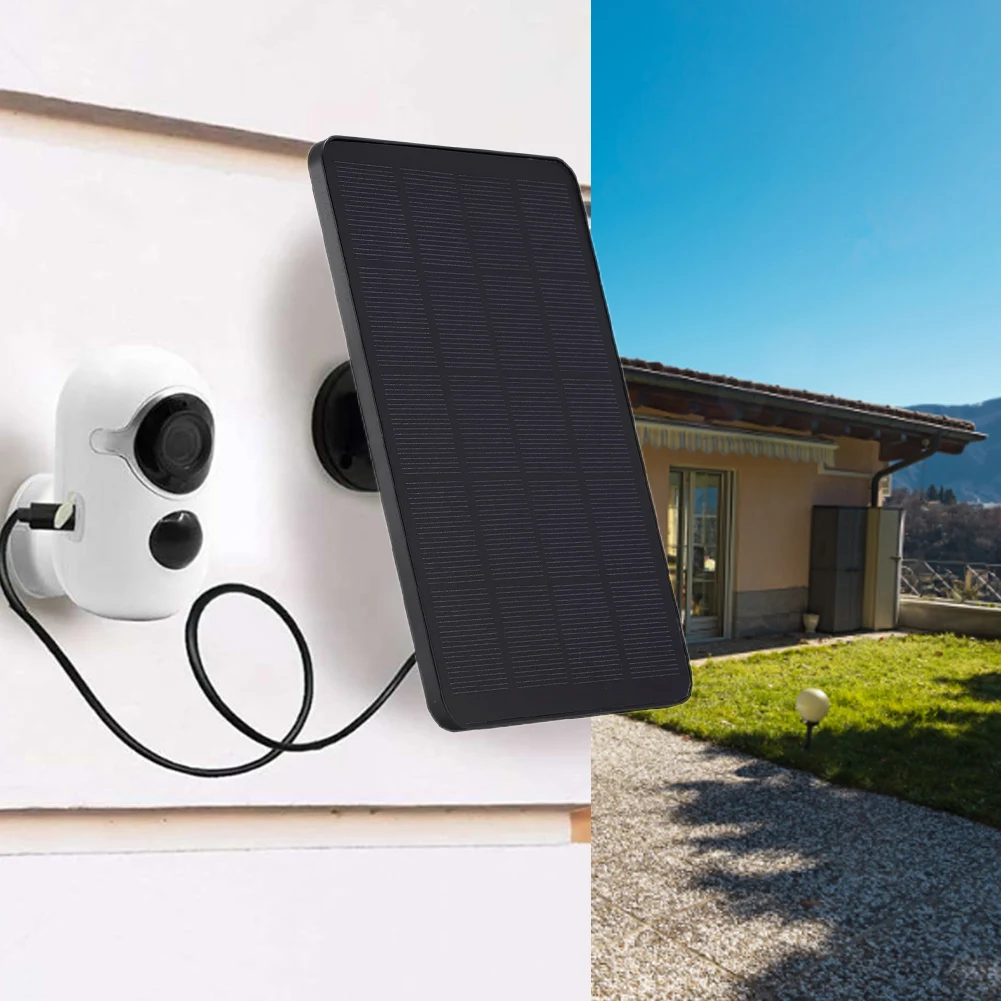 Panel słoneczny 5V 10W Port Micro USB i USB-C Panel ładowania słonecznego Zewnętrzna ładowarka ogniw słonecznych do kamery bezpieczeństwa / systemu oświetlenia