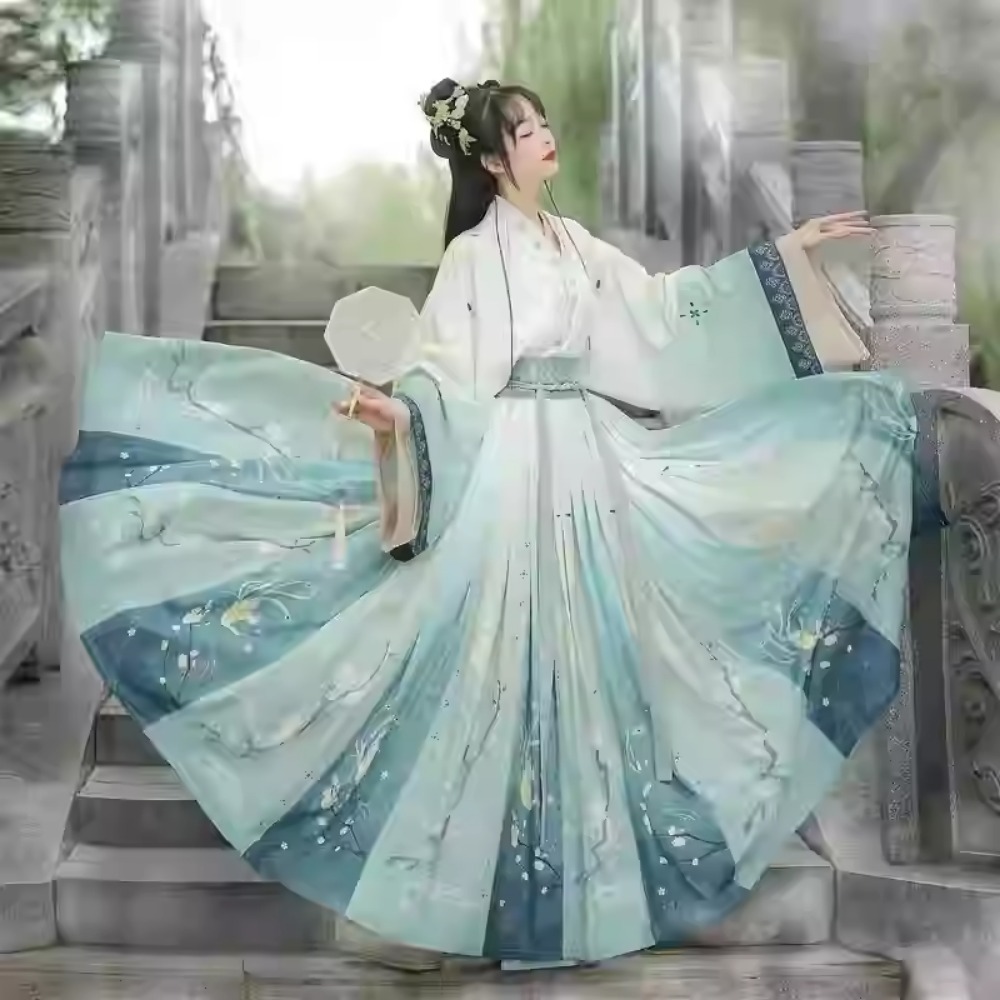 Hanfu-vestido tradicional chino, disfraces de Cosplay, estilo étnico, espectáculo, ropa de moda para escenario, ropa de mujer, vestido de fiesta de hadas