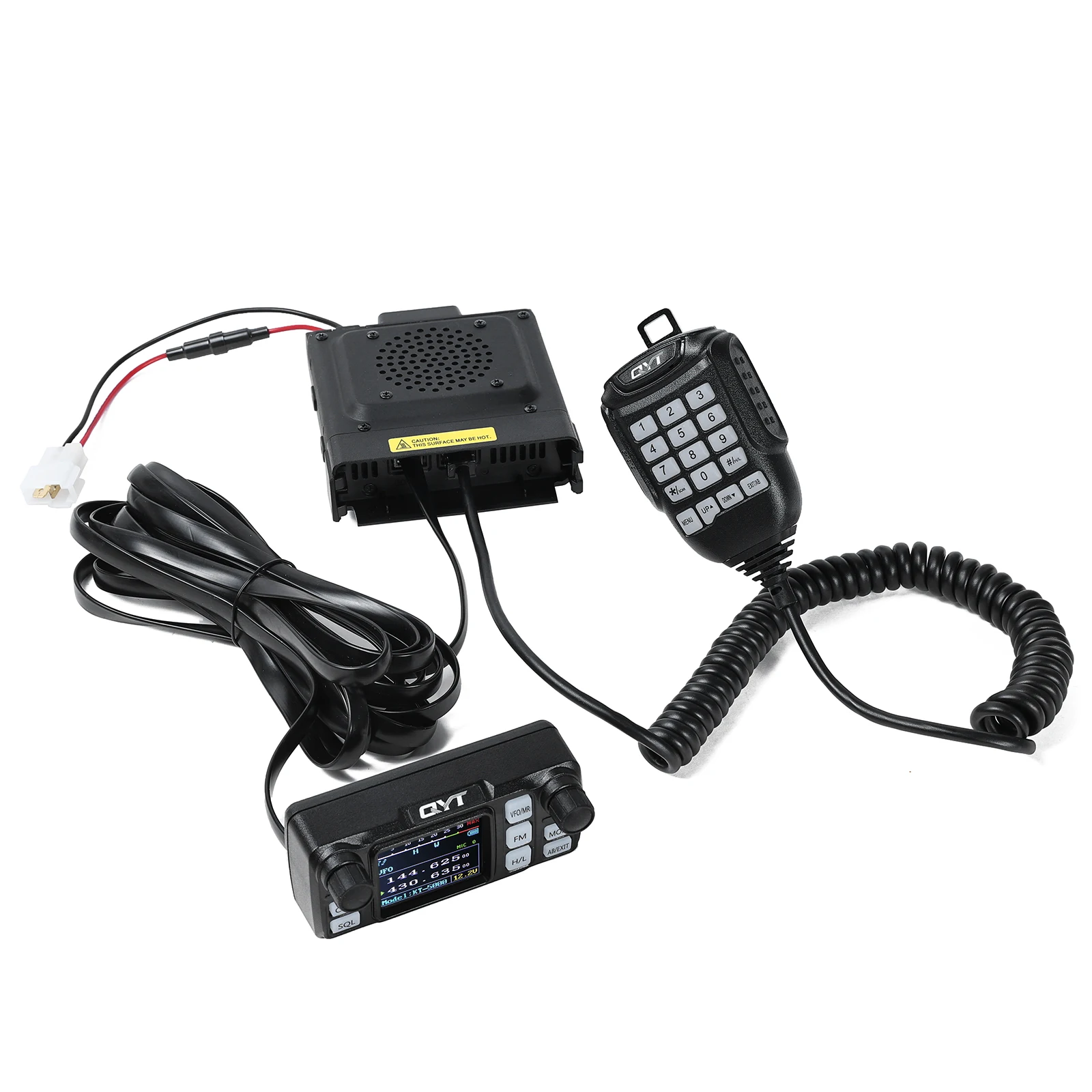 QYT KT-5000 25W Mini-Mobilfunkgerät für Autos, VHF, UHF, Dualband, abnehmbare Frontplatte, 200 Kanäle, FM-Transceiver mit großer Reichweite