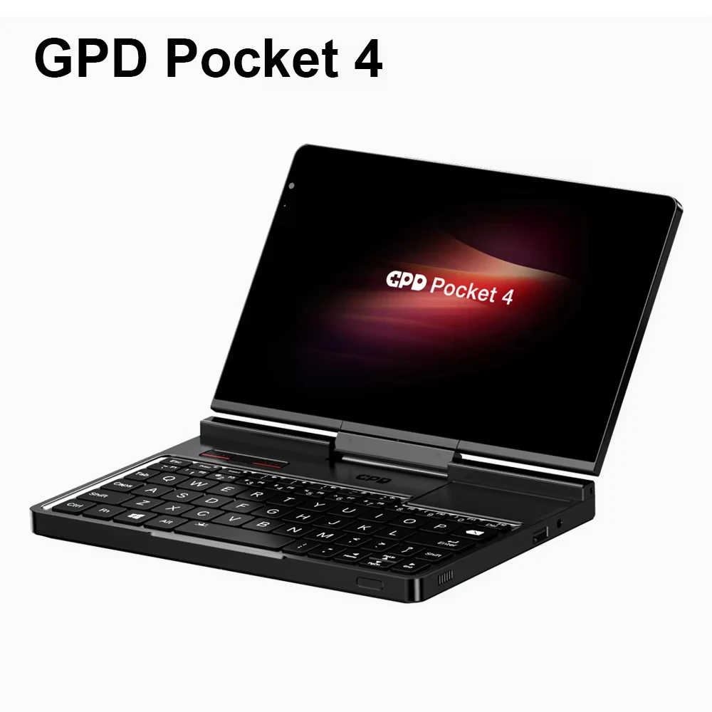GPD Pocket 4 Mini computadora portátil 8,8 pulgadas AMD AI 9 HX 370 64 GB de RAM Mini PC portátil 2 TB NVMe ganado 180 °   computadora portátil de negocios