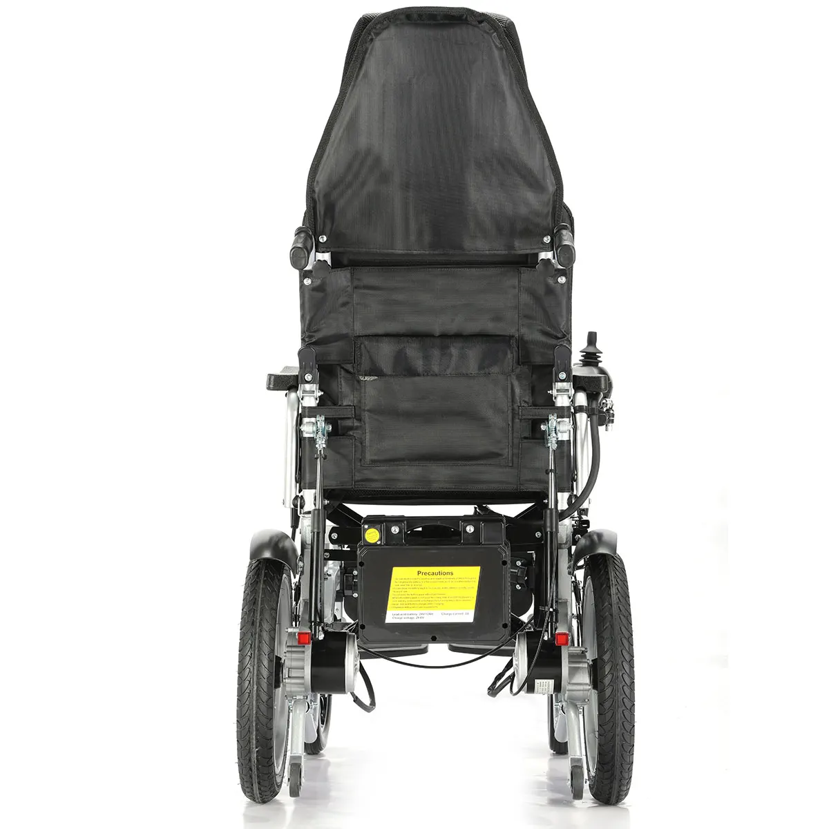 Customized High Back Reclining Power Wheelchair Fast Fold Portable All Terrain Travel Electric Wheelchair