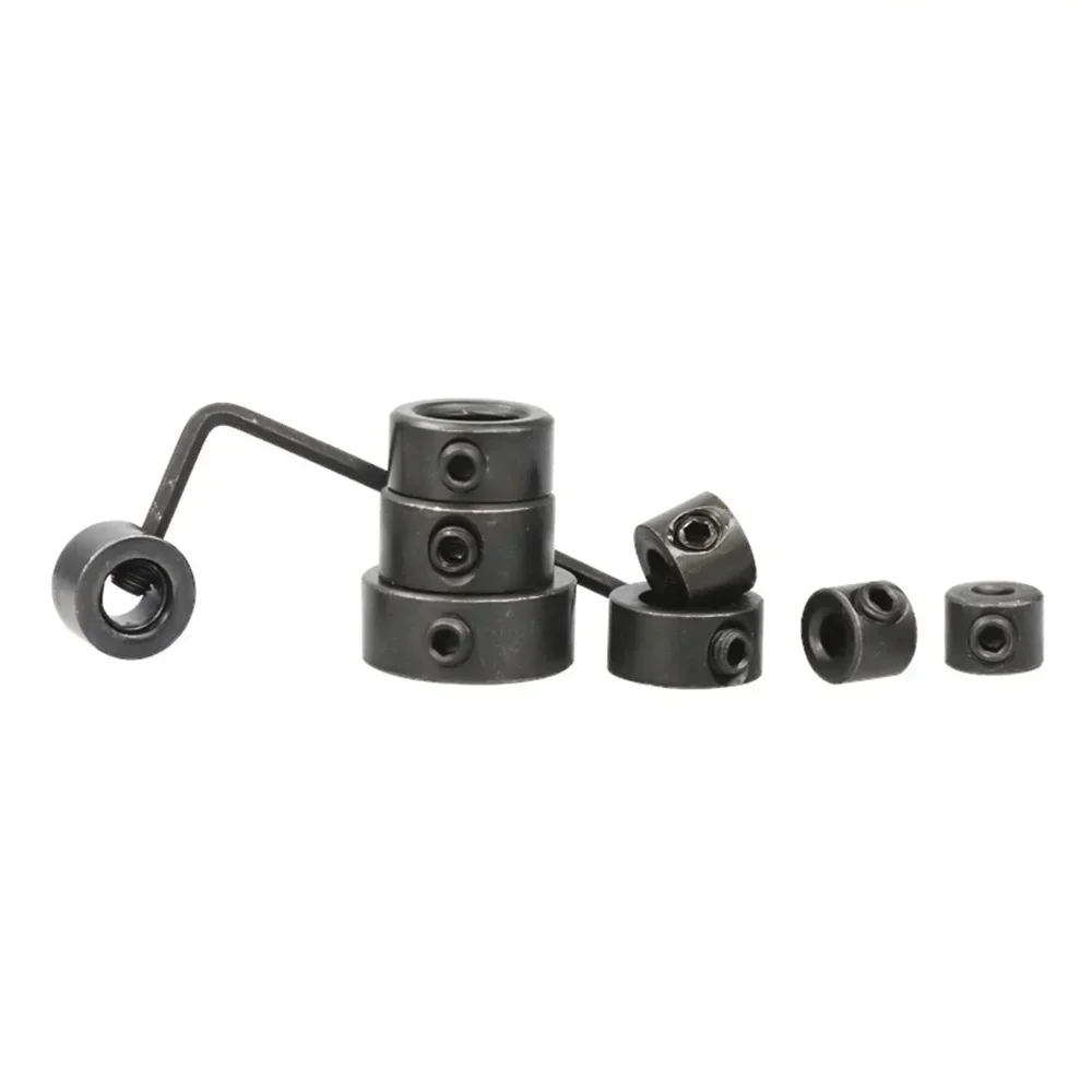 STONEGO 8pcs Drill Bit Depth Stop Rings - 3-16mm Adjustable Collars, Positioner, for Precision Woodworking