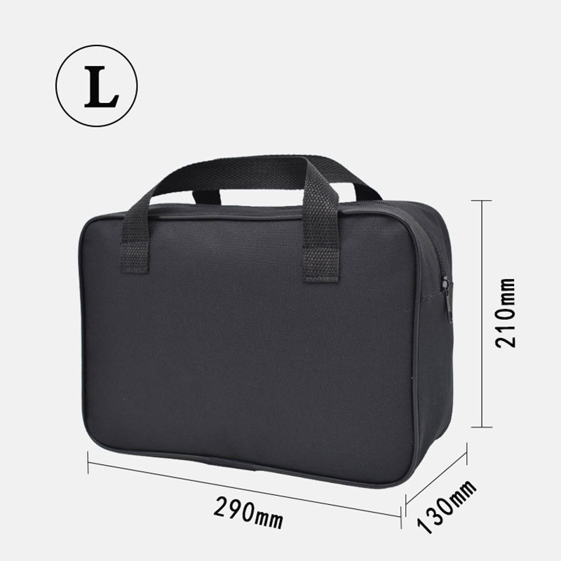 สีดําOrganizerกระเป๋ากล่องเครื่องมือกระเป๋าถือไนลอนสําหรับเครื่องอัดอากาศรถยนต์ปั๊มยานยนต์