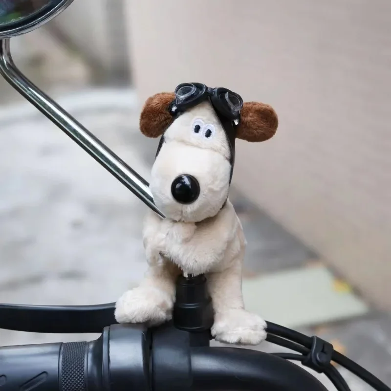 Decoração de embreagem de cachorro de pelúcia limpador de carro interruptor de sinal de volta decoração bonito cão limpador de carro boneca acessórios interiores