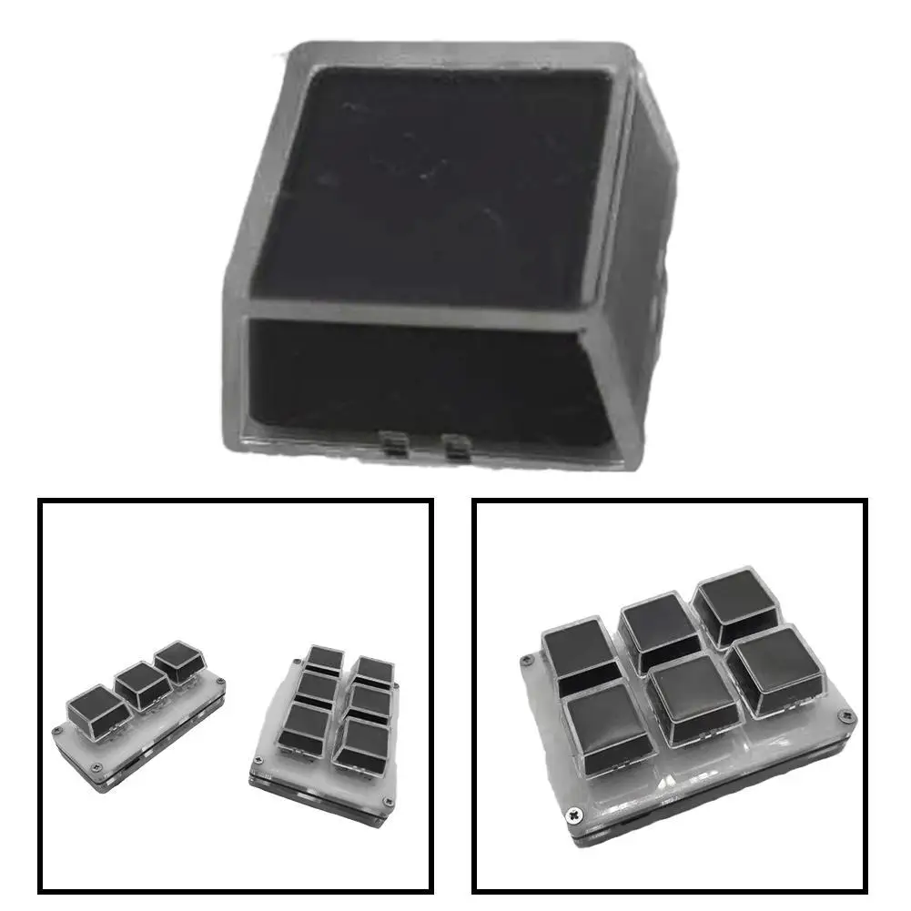 1/10/pcs Transparent Keycaps Double-layer Keycaps Removable Paper Clips Custom MX Switch Relegendable Keycap Shell Protection