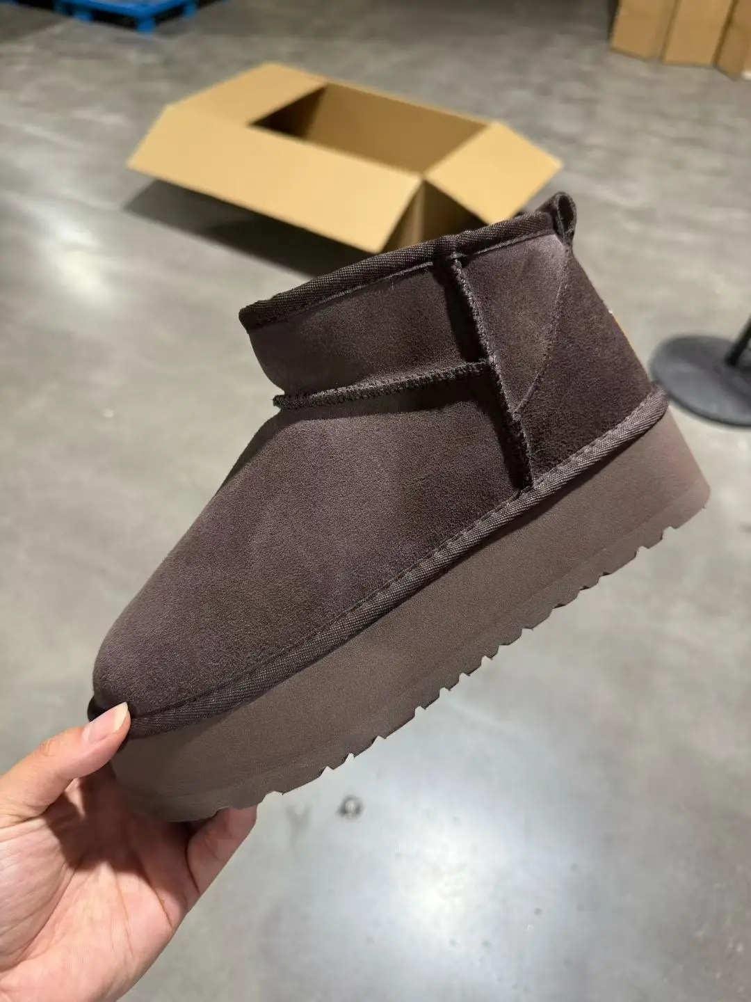 2026 New Classic Ultra Mini Platform Boots Leather Suede Wool Comfort Winter Womens Fur Slippers k98 ?34-53 seziS uggS