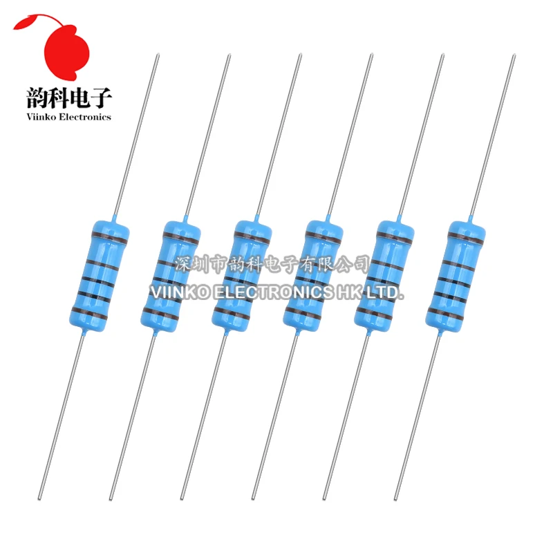 10 Uds 3W resistencia de película metálica 1% 0.1R - 2,2 M 2,2 10 100 150 220 270 330 470 1K 2,2K 4,7K 10K 15K 22K 47K 100K 220K 470K 1M ohm