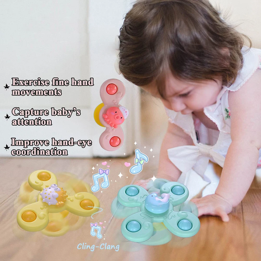 1 Chiếc Hoạt Hình Côn Trùng Xoay Lục Lạc Cho Bé Đồ Chơi Cho Bé Từ 0-36 Tháng Tuổi Ngón Tay Spinner Đồ Chơi Giáo Dục Cho Bé Trò Chơi Tắm đồ Chơi Dành Cho Trẻ Em