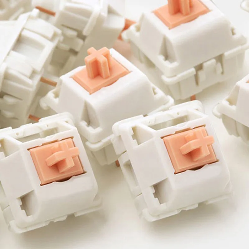Thánh Gấu Trúc Xúc Giác Bàn Phím Chuyển Đổi 3 Pin 55G 62G 67G POM Trục Cơ Tùy Chỉnh Công Tắc Nóng cắm Tự Làm GK61 TM680 Anne 2