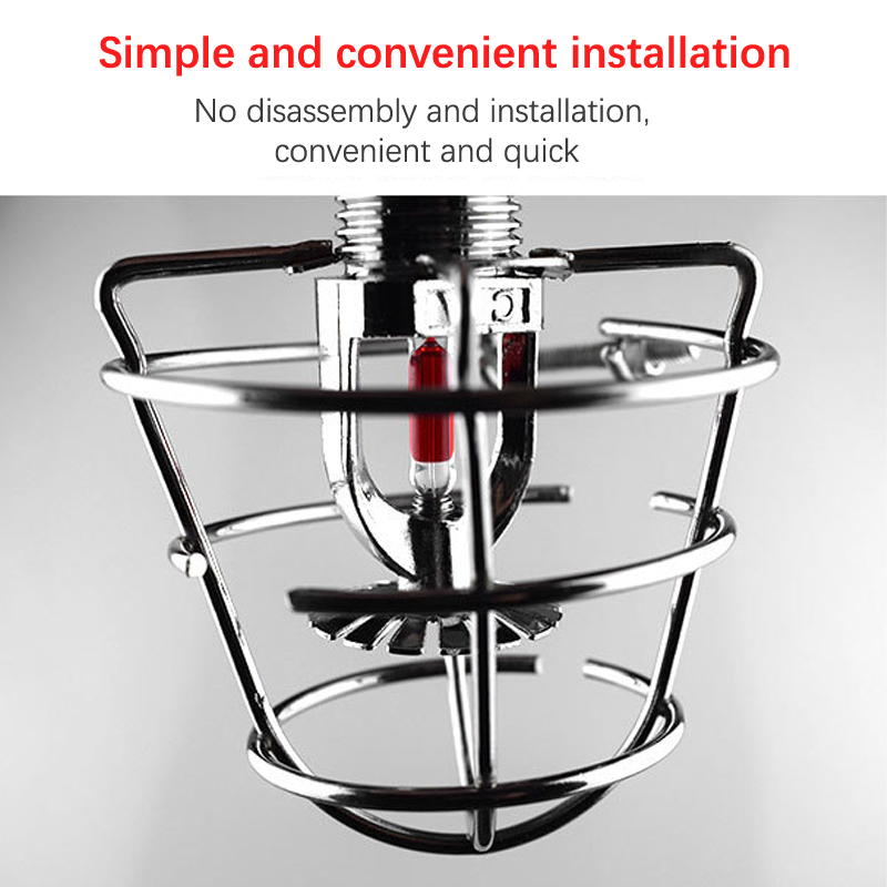 Universal 3'' Deep Cage Fire Sprinkler Head Guard Cage Protector Fire Extinguishing System Sprinkler Bracket Protective Shielda