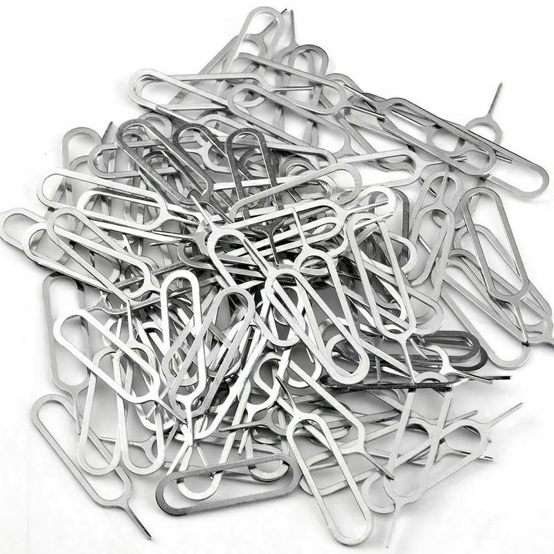 200-10Pcs Sim Card Removal Openning Tool Anti Loss Pin Eject Sim Cards Tray Open Pin Needle Key Tools for Samsung Xaiomi IPhone