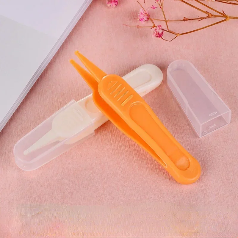 Pinzas para limpieza de nariz de bebé, herramienta de limpieza para oreja, nariz y ombligo, pinzas seguras para excavar Booger, eliminación de mocos, suministros de limpieza para recién nacidos