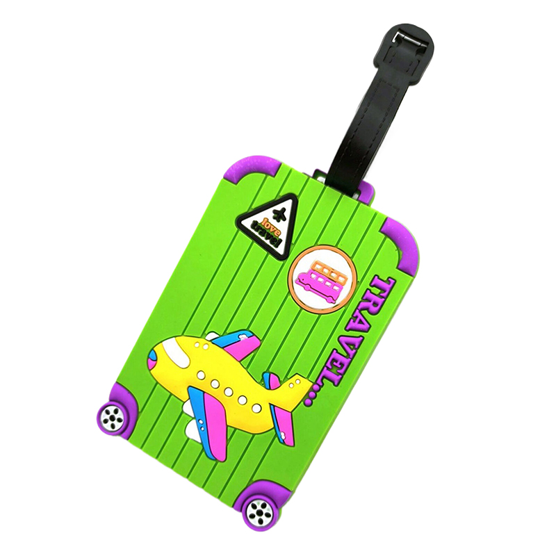 1 PC Creative เครื่องบิน Multicolor แท็กกระเป๋าเดินทาง Airport Tag Travel Essential Loss ป้องกันแท็กแขวนสําหรับผู้ชายและผู้หญิง