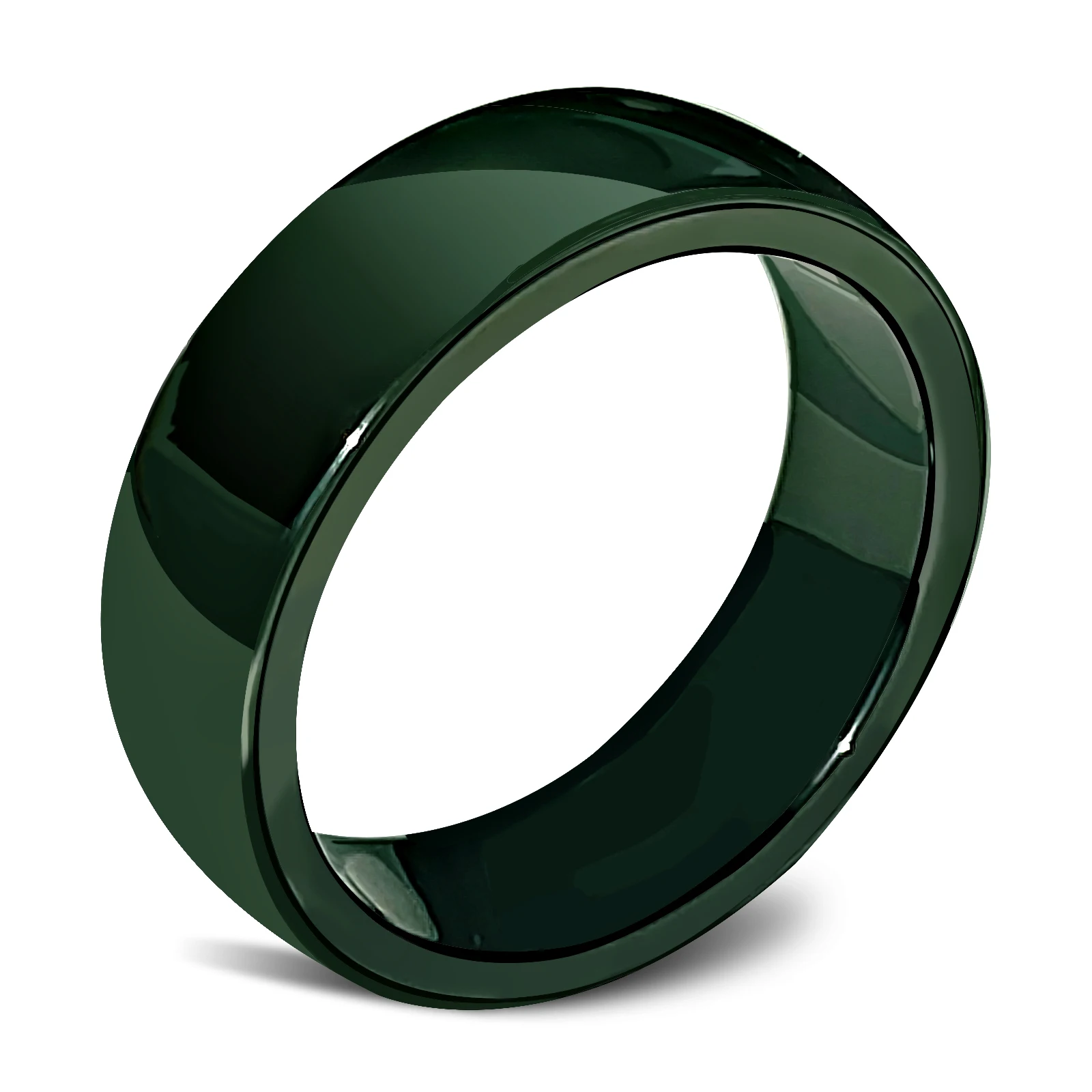Anel cerâmico inteligente jasper tesla nfc para modelos 3/y/x/s desbloqueio de cartões de carro, anel de dedo tesla verde negruzco